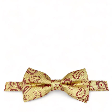 Yellow Artisan Paisley Bow Tie Paul Malone Bow Ties - Paul Malone.com