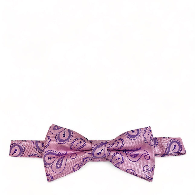 Pink Artisan Paisley Bow Tie Paul Malone Bow Ties - Paul Malone.com
