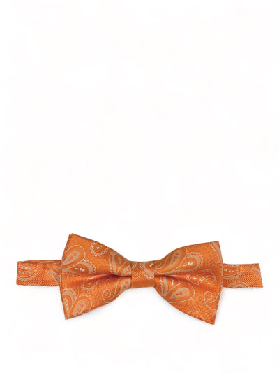 Orange Artisan Paisley Bow Tie Paul Malone Bow Ties - Paul Malone.com