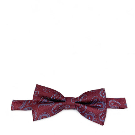 Burgundy Artisan Paisley Bow Tie Paul Malone Bow Ties - Paul Malone.com