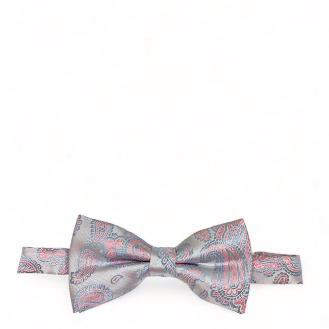 Lilac Snow Fashionable Paisley Bow Tie Paul Malone Bow Ties - Paul Malone.com