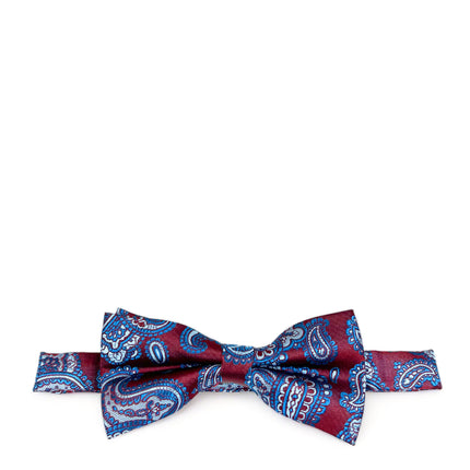 Tango Red Fashionable Paisley Bow Tie Paul Malone Bow Ties - Paul Malone.com
