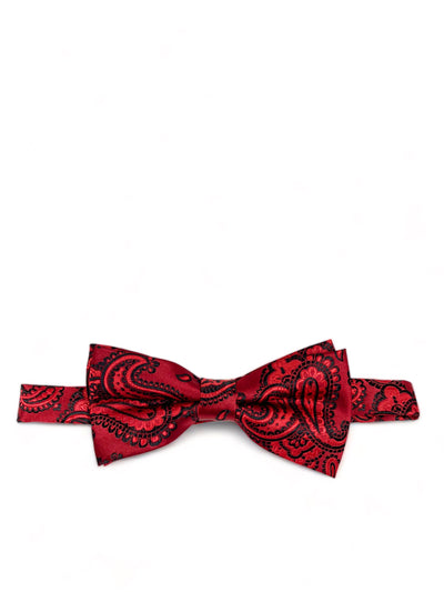 Red Fashionable Paisley Bow Tie Paul Malone Bow Ties - Paul Malone.com