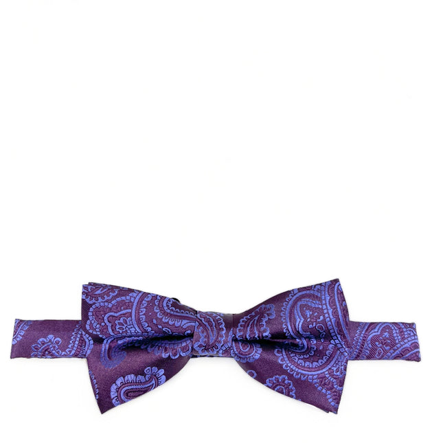 Grape Royal Fashionable Paisley Bow Tie Paul Malone Bow Ties - Paul Malone.com