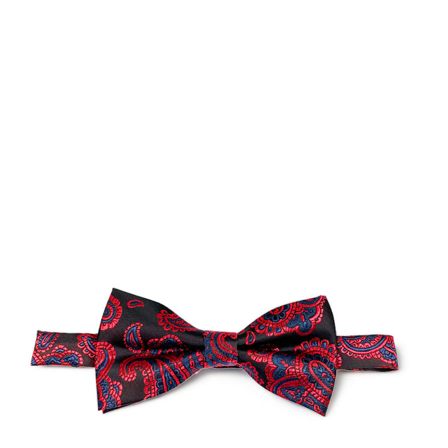 Burgundy Fashionable Paisley Bow Tie Paul Malone Bow Ties - Paul Malone.com