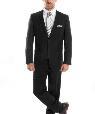 Suit Clearance: Ultra Slim Black Men's Suit 40R Tazio Suits - Paul Malone.com