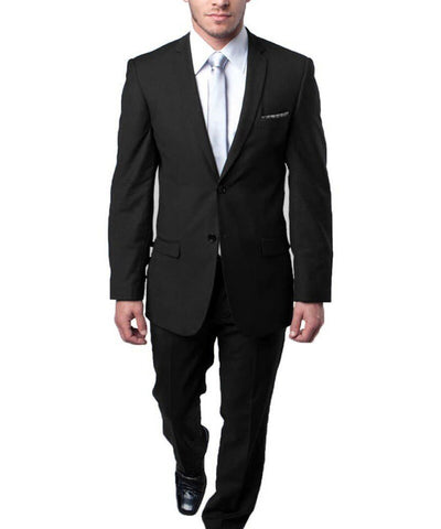 Suit Clearance: Ultra Slim Black Men's Suit 42S Tazio Suits - Paul Malone.com