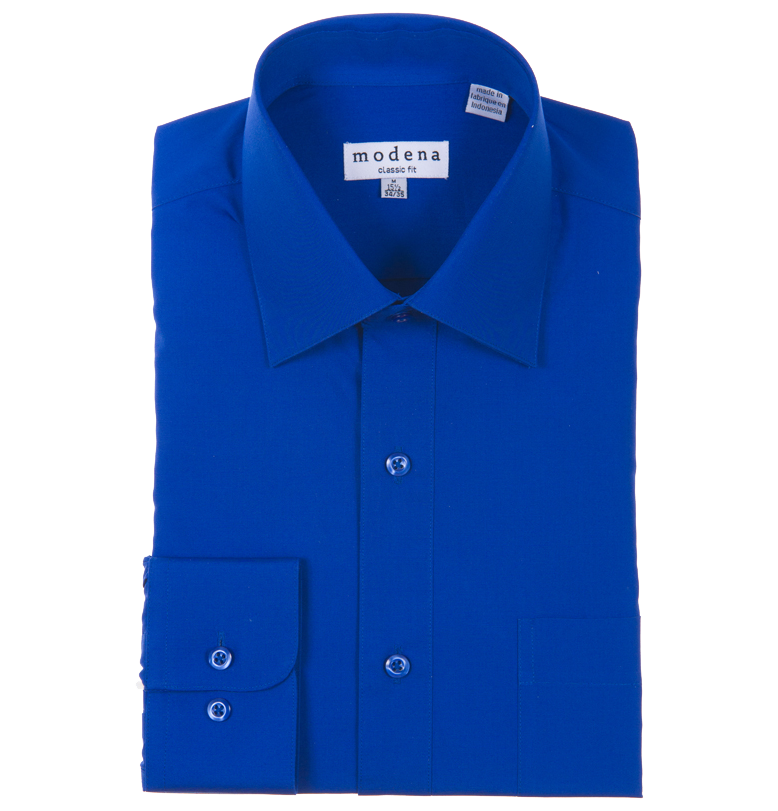 Buy Men's Double Cuff Royal Blue Shirt Online