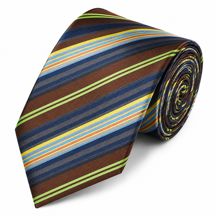 Brown and Green Men's Necktie Paul Malone Ties - Paul Malone.com
