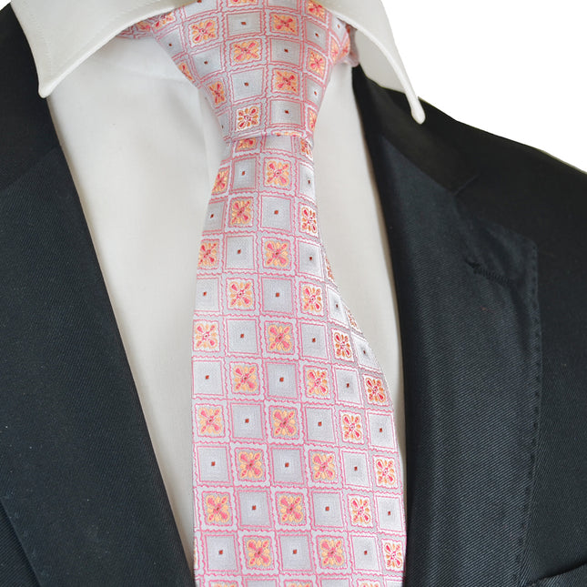 Pink Men's Ties and Necktie Sets by Paul Malone Palm Beach Pink Men's Ties and Necktie Sets by Paul Malone Palm Beach