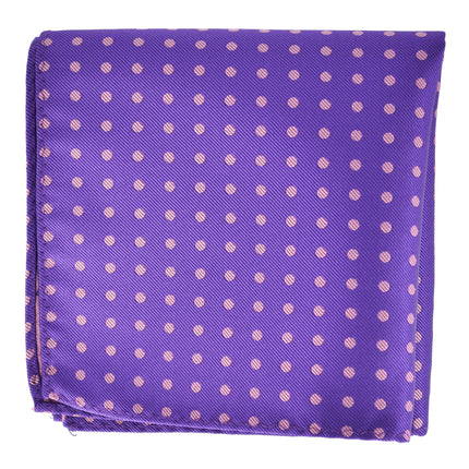 Violet on Purple Polka Dots Men's Pocket Square BerlinBound Pocket Square - Paul Malone.com