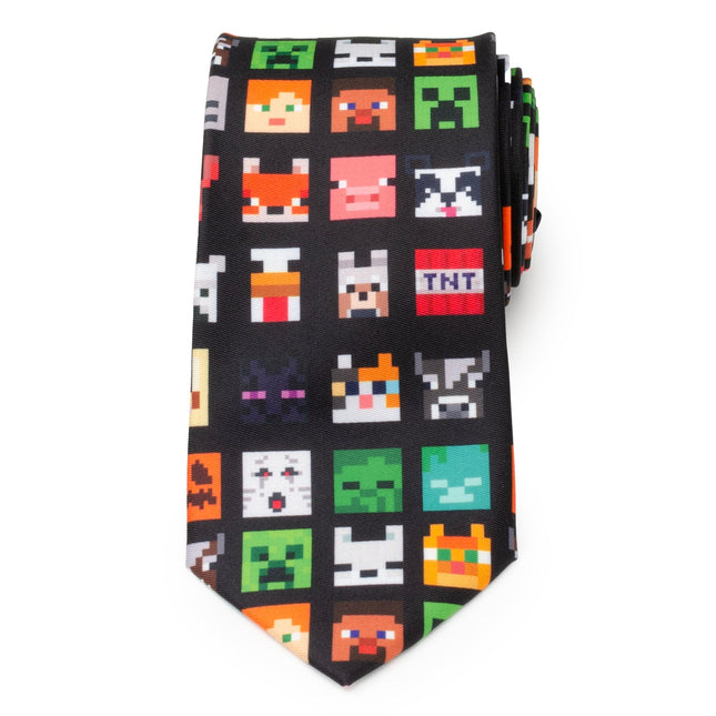 Minecraft Character Black Men's Tie Marvel Ties - Paul Malone.com