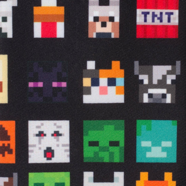 Minecraft Character Black Men's Tie Marvel Ties - Paul Malone.com