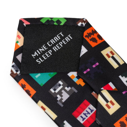 Minecraft Character Black Men's Tie Marvel Ties - Paul Malone.com