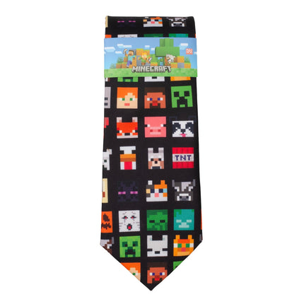 Minecraft Character Black Men's Tie Marvel Ties - Paul Malone.com