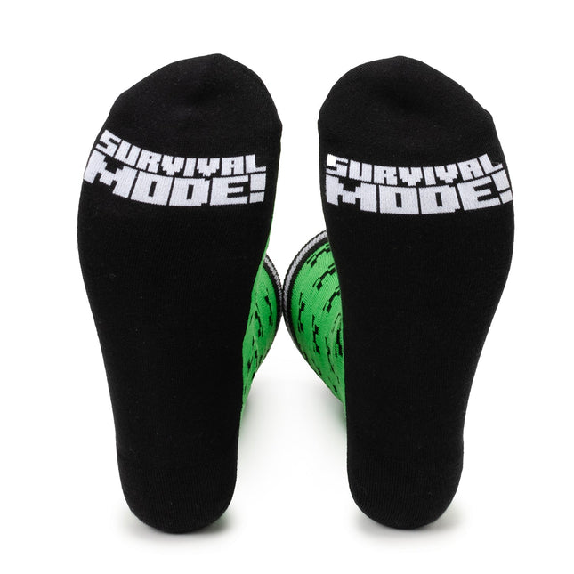 Minecraft Creeper Green Father/Son Sock Set Minecraft Socks - Paul Malone.com