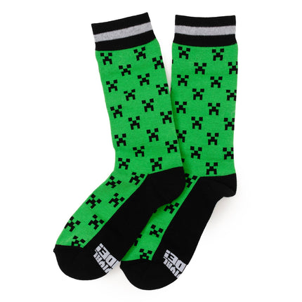 Minecraft Creeper Green Father/Son Sock Set Minecraft Socks - Paul Malone.com