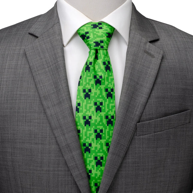 Minecraft Creeper Green Men's Tie Marvel Ties - Paul Malone.com