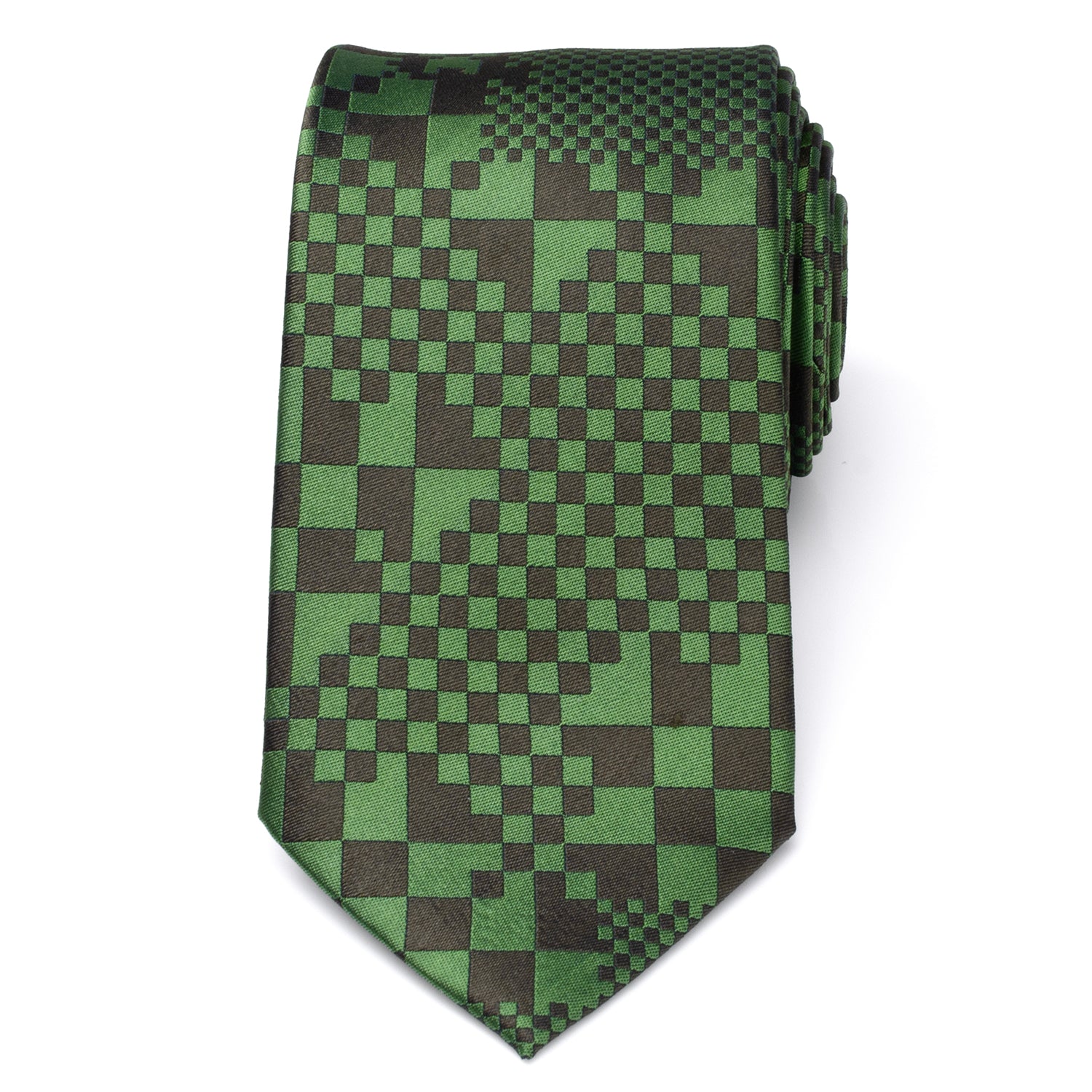 Hidden Pattern Tie Minecraft Hidden Creeper Green Men's Tie – Paul Malone