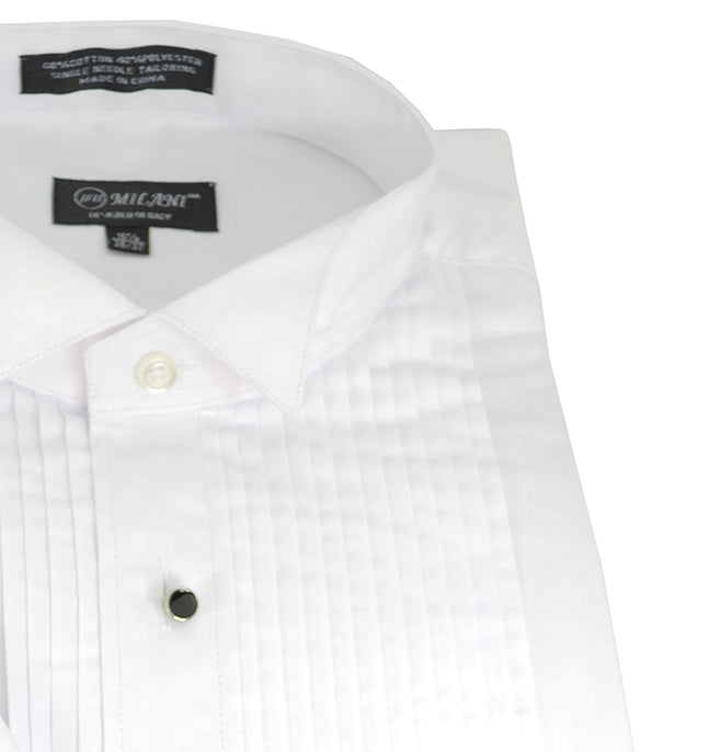 Formal White Wing Tip Tuxedo Dress Shirt 15.5 34/35 / Classic Cuffs / White Formal White Wing Tip Tuxedo Dress Shirt 15.5 34/35 / Classic Cuffs / White