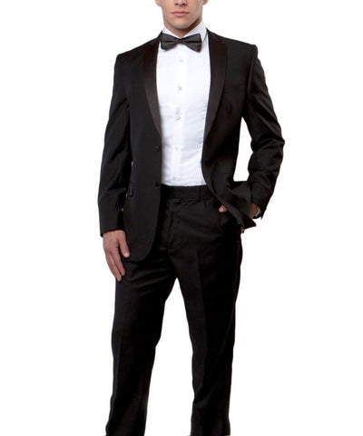 The Classic Black Formal Tuxedo Bryan Michaels Suits - Paul Malone.com