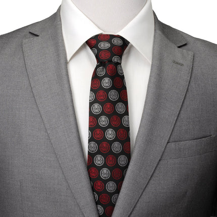 Marvel Ant-Man Red and Gray Charcoal Tie Cufflinks.com Tie - Paul Malone.com