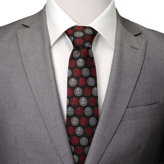 Marvel Ant-Man Red and Gray Charcoal Tie Cufflinks.com Tie - Paul Malone.com