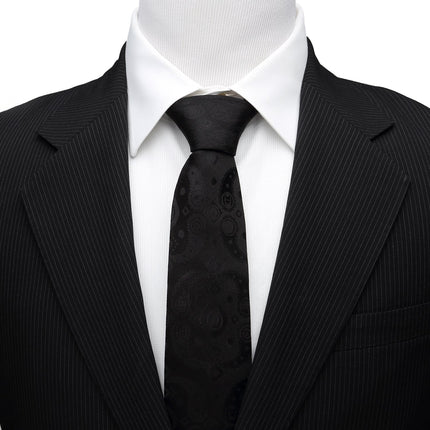 Marvel Avengers Paisley Icons Print Black Tie Marvel Ties - Paul Malone.com