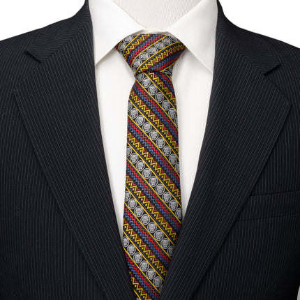 Marvel Black Panther Tribal Stripe Men's Tie Marvel Ties - Paul Malone.com