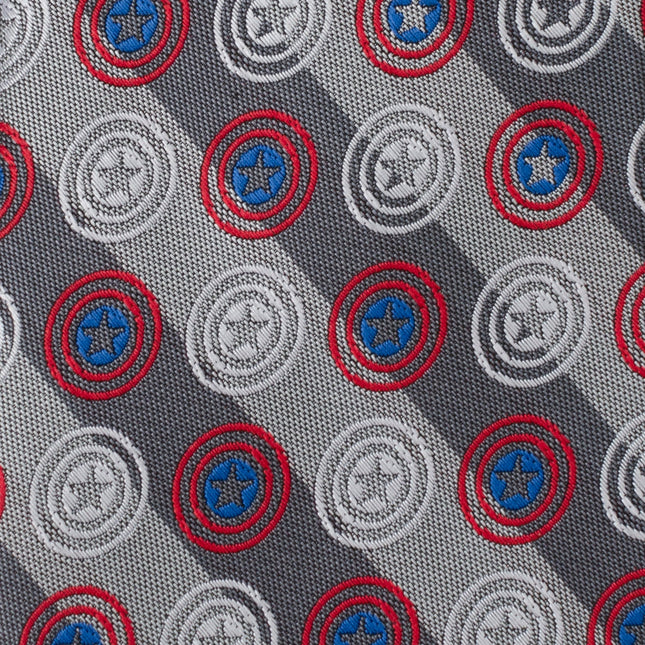Marvel Captain America Gray Stripe Men's Tie Marvel Ties - Paul Malone.com