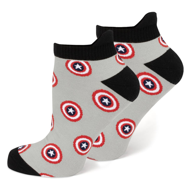 Marvel Captain America Ankle Socks 3-Pack and Lapel Pin Gift Set Marvel Socks - Paul Malone.com