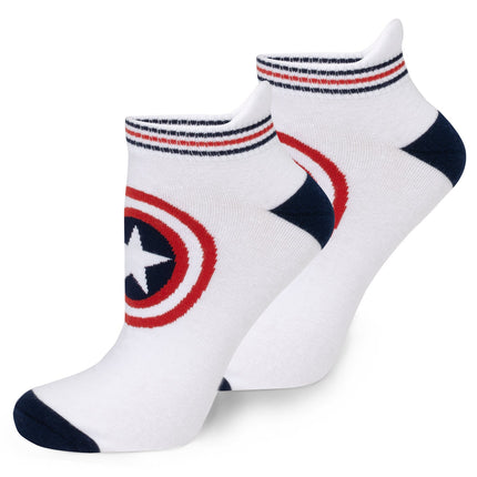 Marvel Captain America Ankle Socks 3-Pack and Lapel Pin Gift Set Marvel Socks - Paul Malone.com