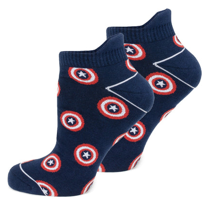 Marvel Captain America Ankle Socks 3-Pack and Lapel Pin Gift Set Marvel Socks - Paul Malone.com