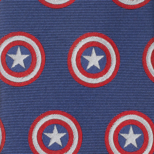 Marvel Captain America Hidden Message Blue Men's Tie Cufflinks.com Tie - Paul Malone.com