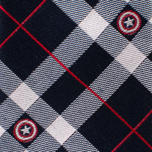 Marvel Captain America Blue Plaid Tie Marvel Ties - Paul Malone.com