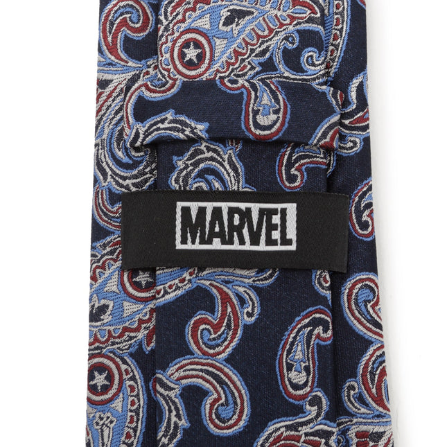 Marvel Captain America Paisley Men's Tie Marvel Ties - Paul Malone.com