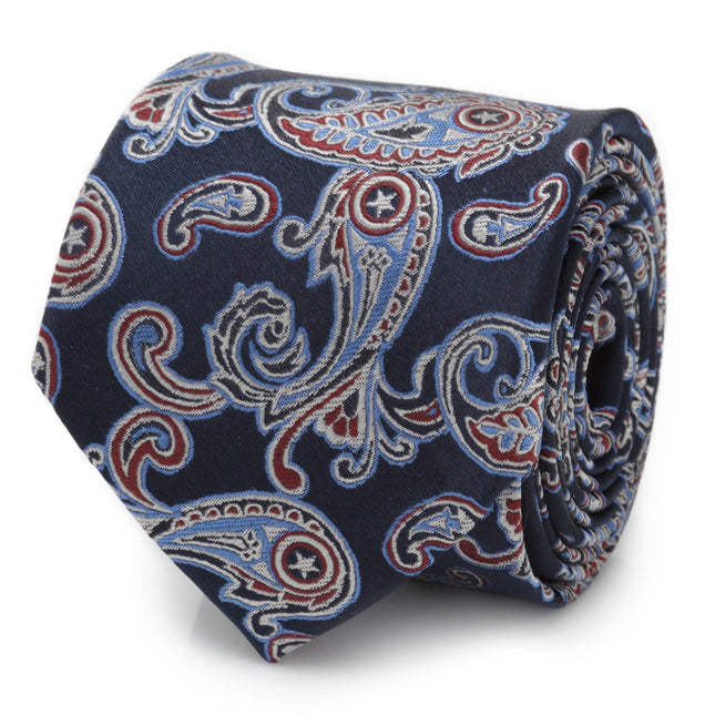 Marvel Captain America Paisley Men's Tie Marvel Ties - Paul Malone.com