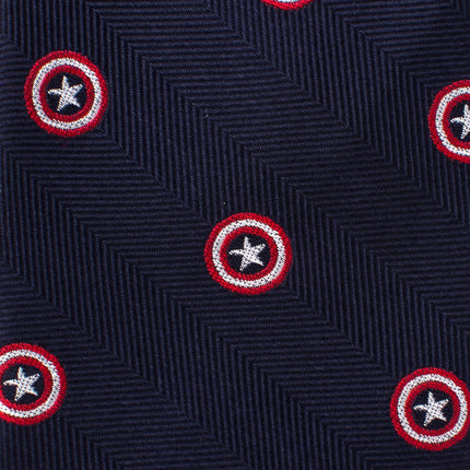 Marvel Captain America Navy Tie Marvel Ties - Paul Malone.com