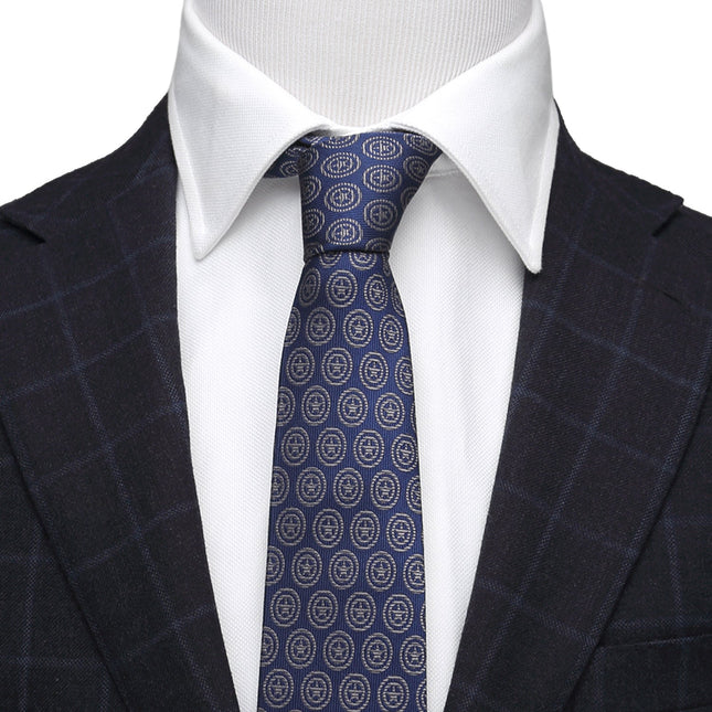Marvel Captain America Shield Blue Men's Tie Cufflinks.com Tie - Paul Malone.com