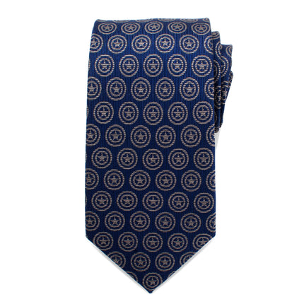 Marvel Captain America Shield Blue Men's Tie Marvel Ties - Paul Malone.com