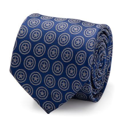 Marvel Captain America Shield Blue Men's Tie Marvel Ties - Paul Malone.com