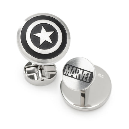 Marvel Captain America Shield Stainless Steel Cufflinks Marvel Cufflinks - Paul Malone.com