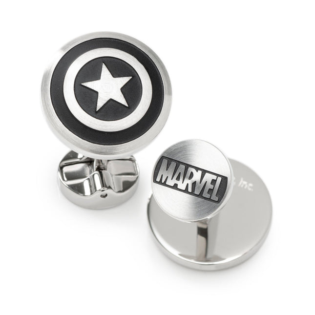 Marvel Captain America Shield Stainless Steel Cufflinks Marvel Cufflinks - Paul Malone.com