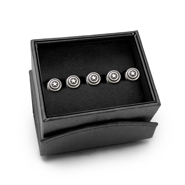 Marvel Captain America Shield Stainless Steel 5-Studs Marvel Studs - Paul Malone.com