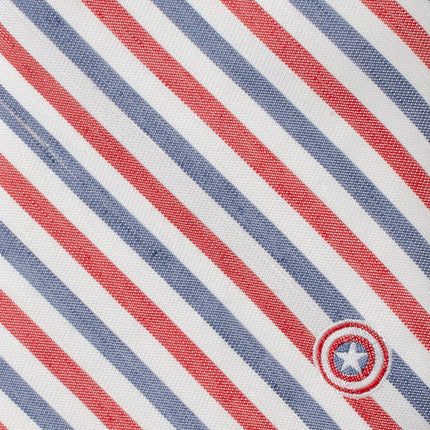 Marvel Captain America Striped White Men's Tie Marvel Ties - Paul Malone.com
