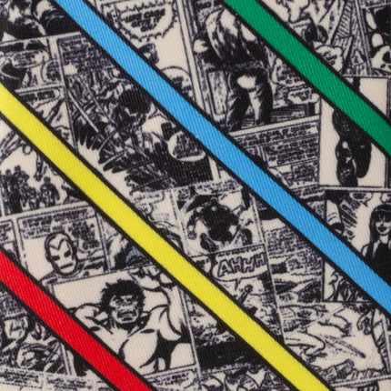 Marvel Comic Stripe Tan Men's Tie Marvel Ties - Paul Malone.com