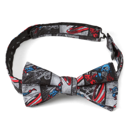 Marvel Captain America Comic Gray Men's Bow Tie Cufflinks.com Bowtie - Paul Malone.com