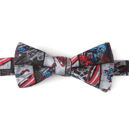 Marvel Captain America Comic Gray Men's Bow Tie Cufflinks.com Bowtie - Paul Malone.com