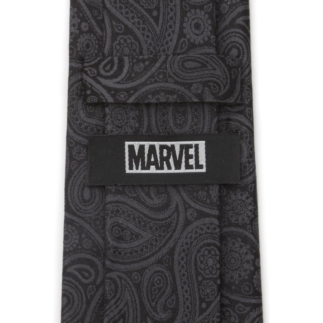 Marvel Deadpool Hidden Paisley Black Silk Men's Tie Marvel Ties - Paul Malone.com