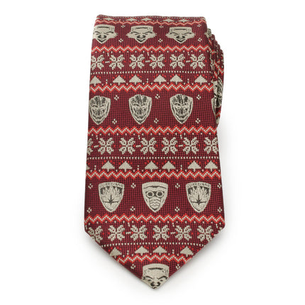 Marvel Guardians of the Galaxy Fair Isle Red Men's Tie Marvel Ties - Paul Malone.com